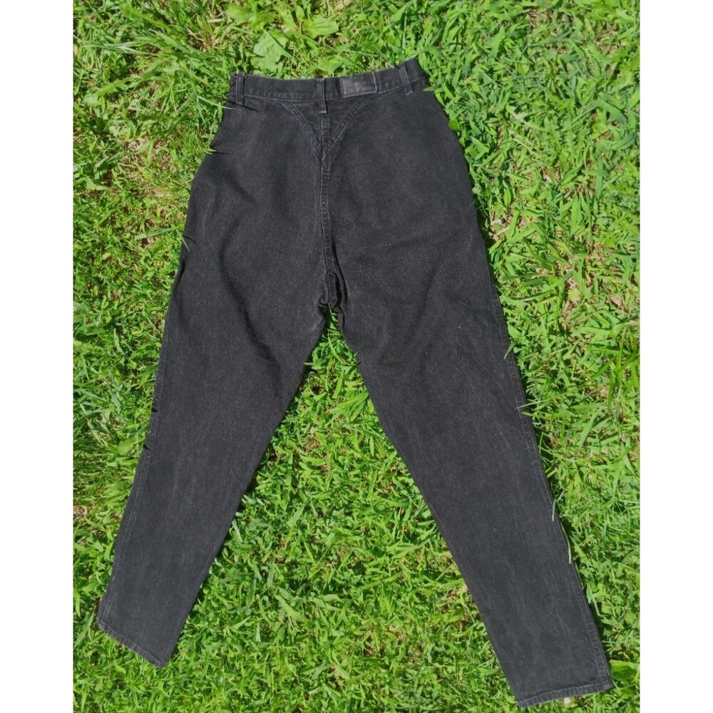 Rockies Black Denim Bareback 32/13 Inseam 36 Tall Western Rodeo High Rise VTG 80 - Picture 3 of 5